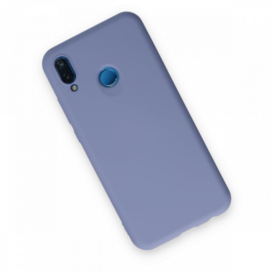  Huawei P20 Lite Kılıf Nano içi Kadife Silikon - Lila
