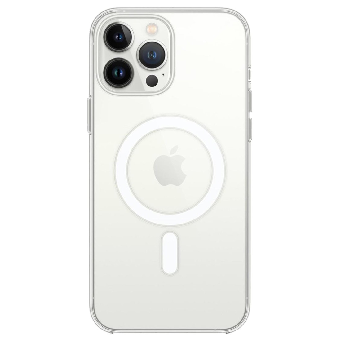  iPhone 14 Pro Kılıf Magneticsafe Şeffaf Silikon - Şeffaf