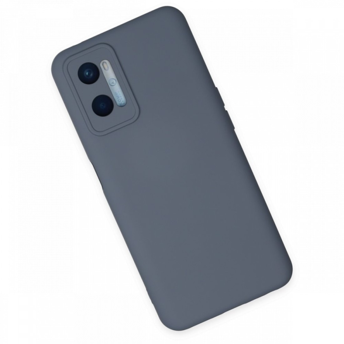 Oppo A96 Kılıf Nano içi Kadife Silikon - Gri Oppo A96 Kılıf Nano içi Kadife Silikon - Gri