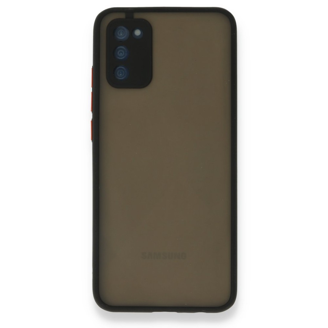  Samsung Galaxy A03S Kılıf Montreal Silikon Kapak - Siyah