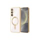  Samsung Galaxy S23 Kılıf Kross Magneticsafe Kapak - Gold
