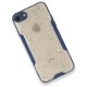  iPhone 7 Kılıf Platin Simli Silikon - Lacivert