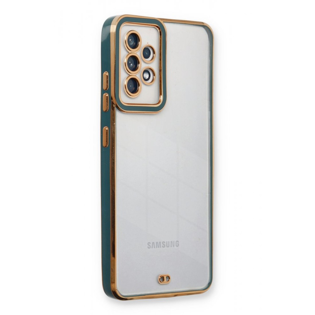  Samsung Galaxy A23 4G Kılıf Liva Lens Silikon - Yeşil