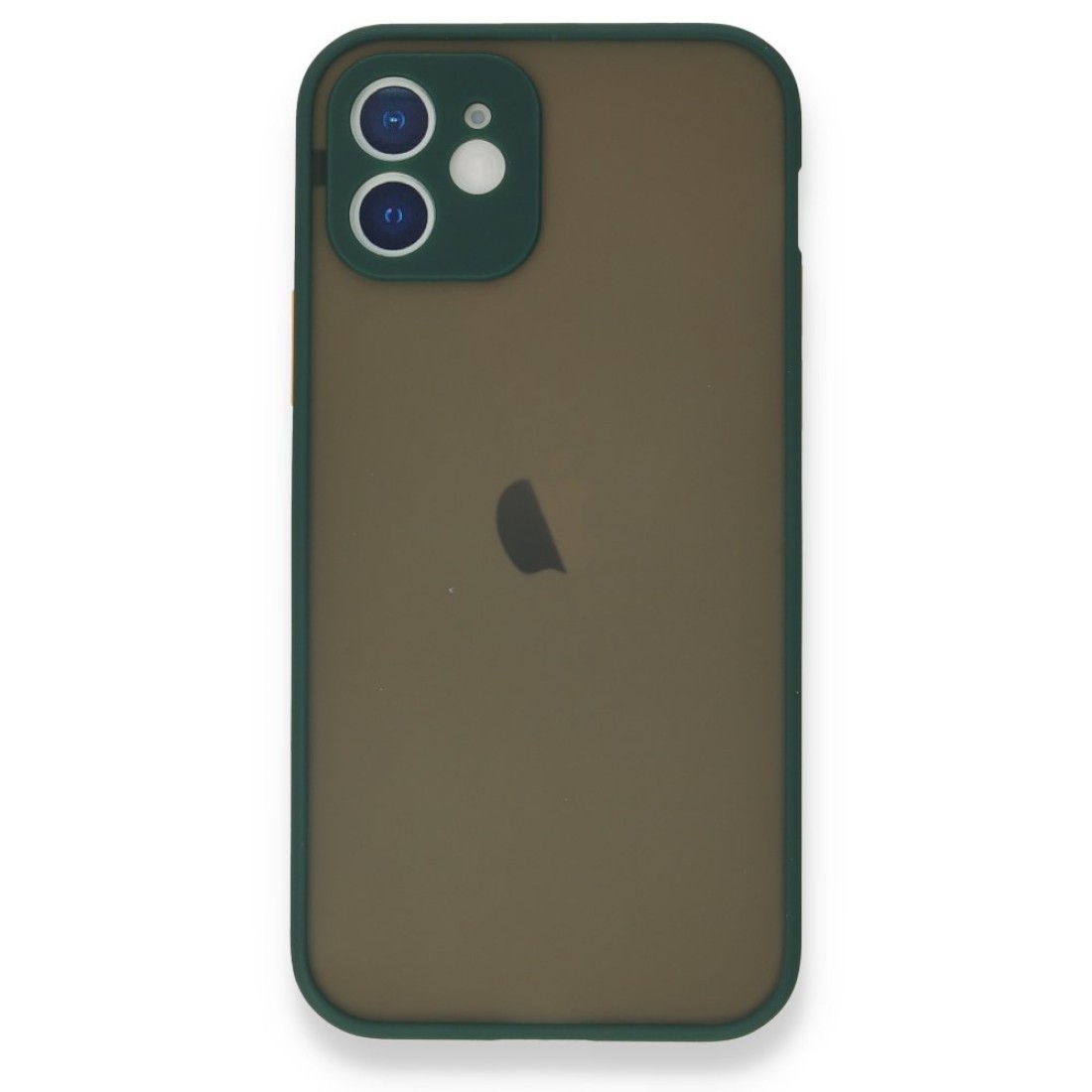  iPhone 12 Mini Kılıf Montreal Silikon Kapak - Yeşil