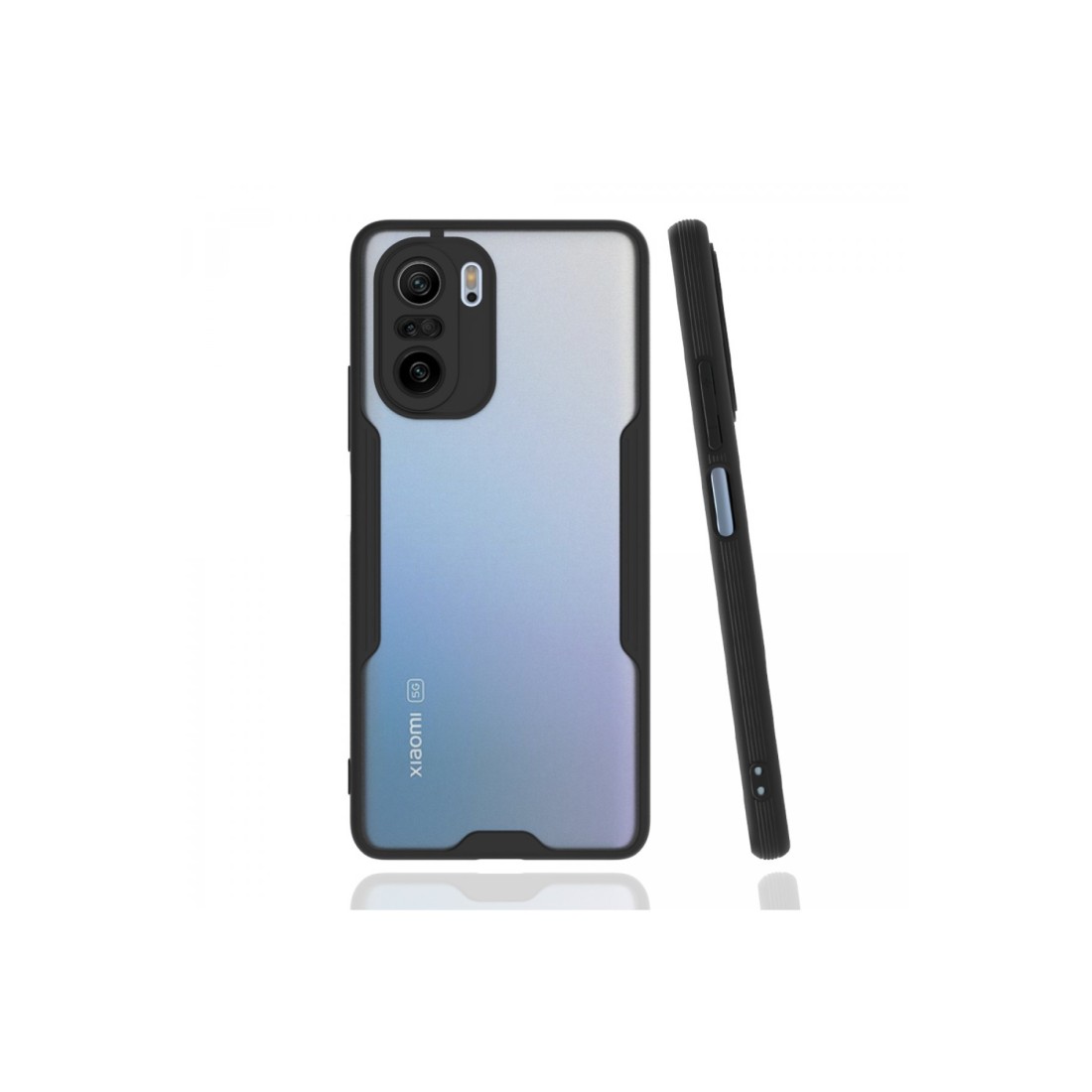  Xiaomi Redmi K40 Kılıf Platin Silikon - Siyah