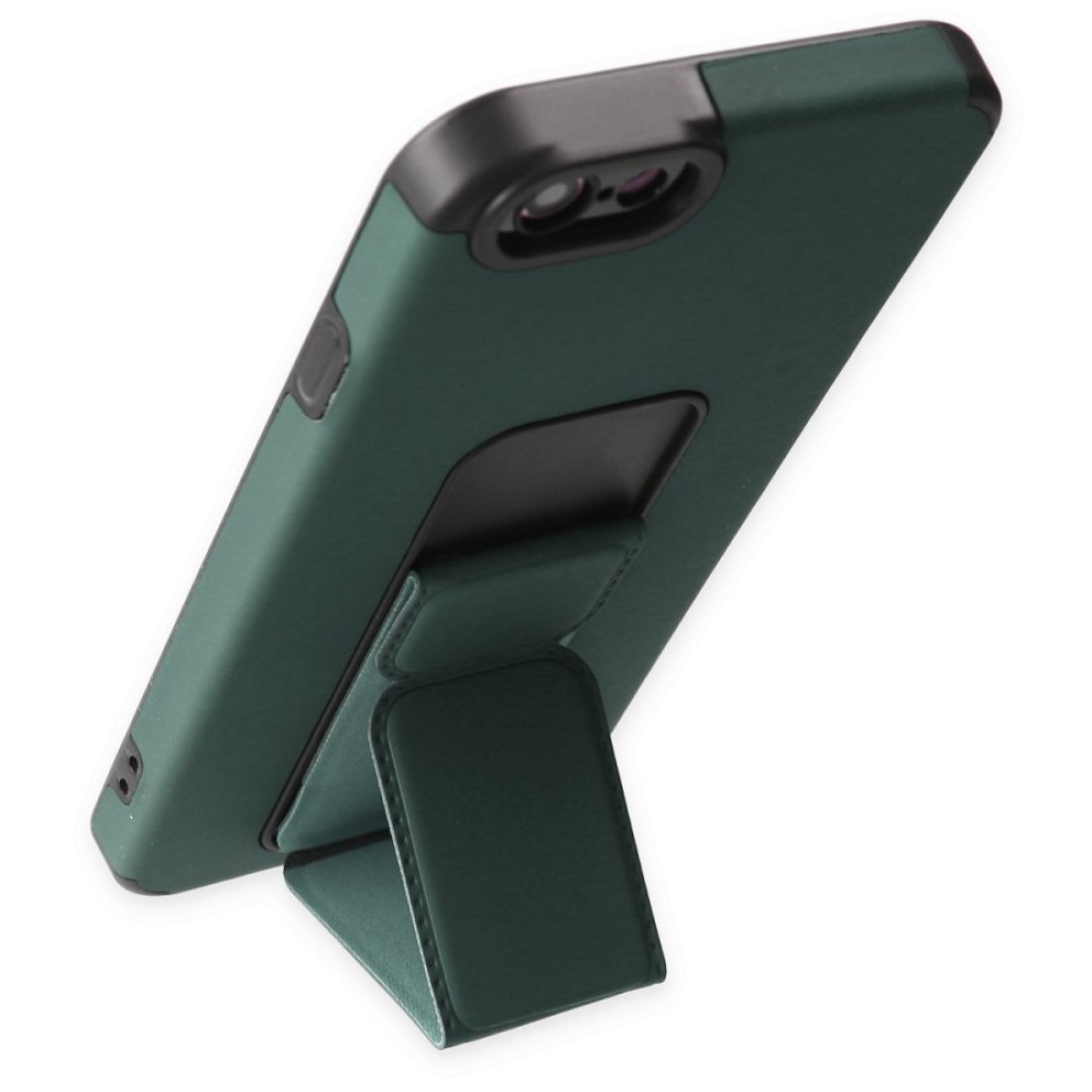  iPhone 6 Kılıf Mega Standlı Silikon - Yeşil