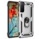 Samsung Galaxy S21 Plus Kılıf Sofya Yüzüklü Silikon Kapak - Gümüş Samsung Galaxy S21 Plus Kılıf Sofya Yüzüklü Silikon Kapak - Gümüş