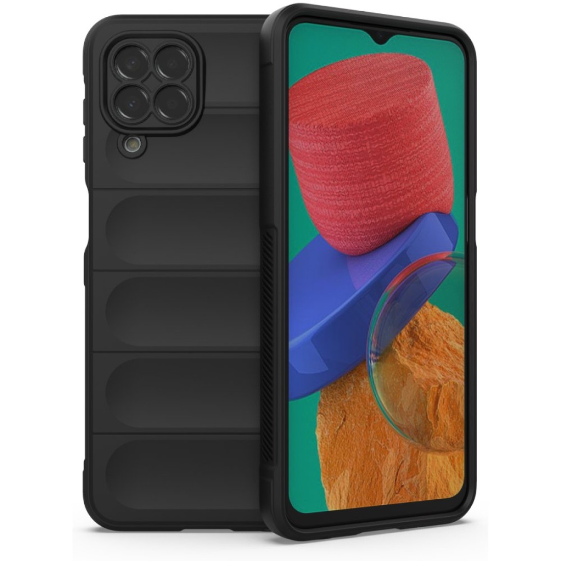  Samsung Galaxy M33 Kılıf Optimum Silikon - Siyah