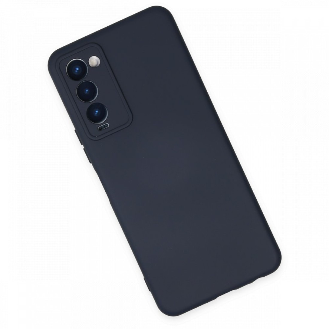  Tecno Camon 18P Kılıf Nano içi Kadife Silikon - Lacivert