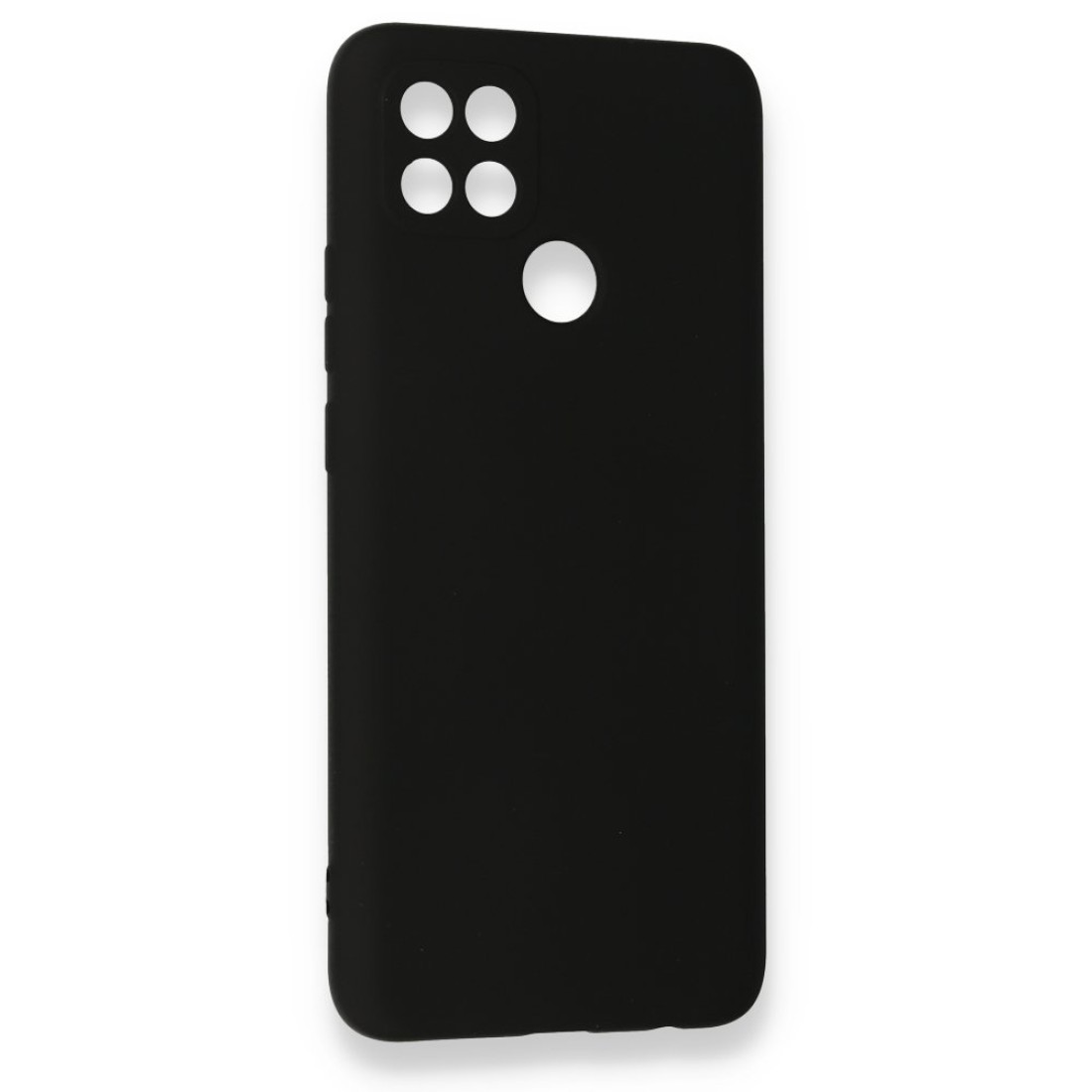  Oppo A15 Kılıf Nano içi Kadife Silikon - Siyah