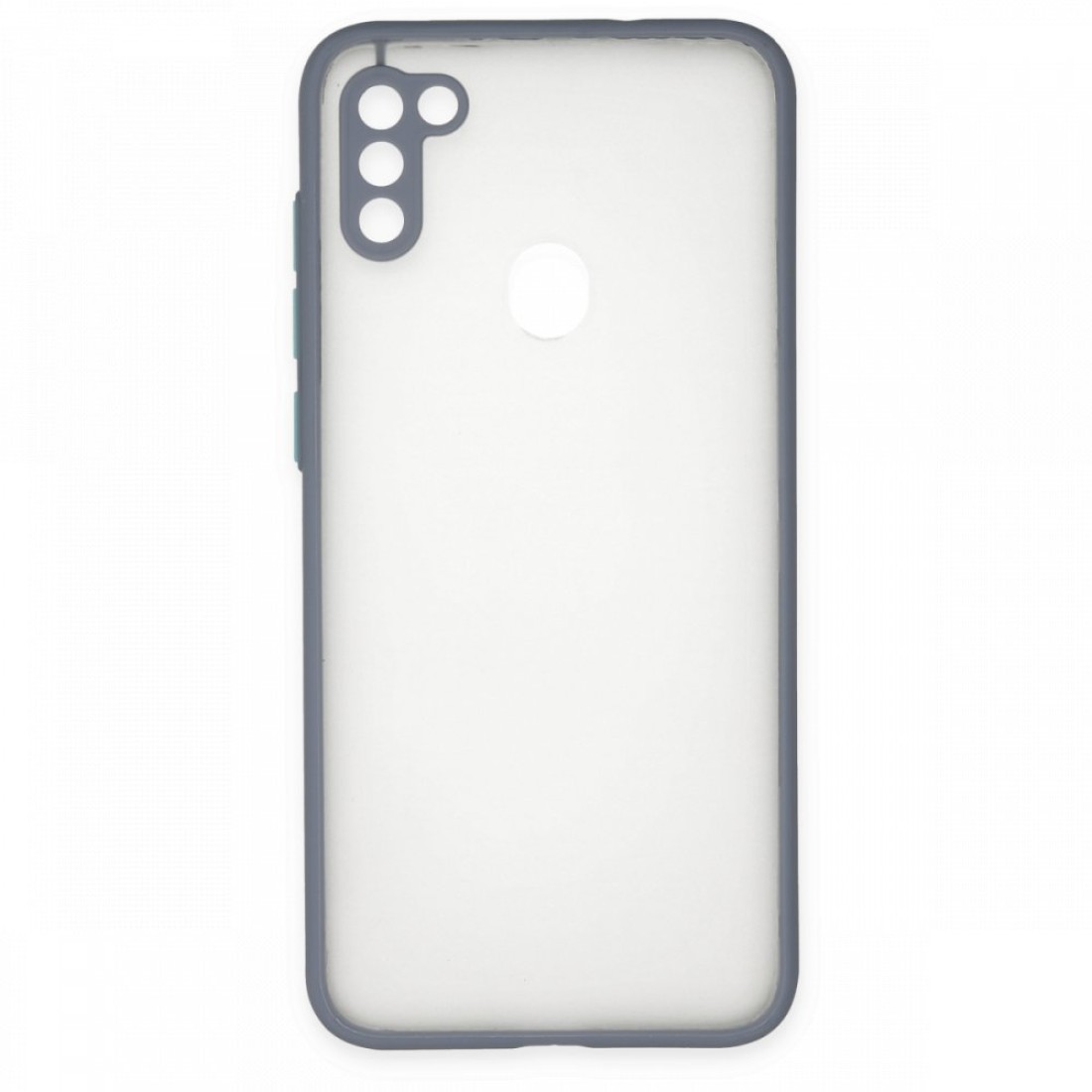  Samsung Galaxy M11 Kılıf Montreal Silikon Kapak - Gri