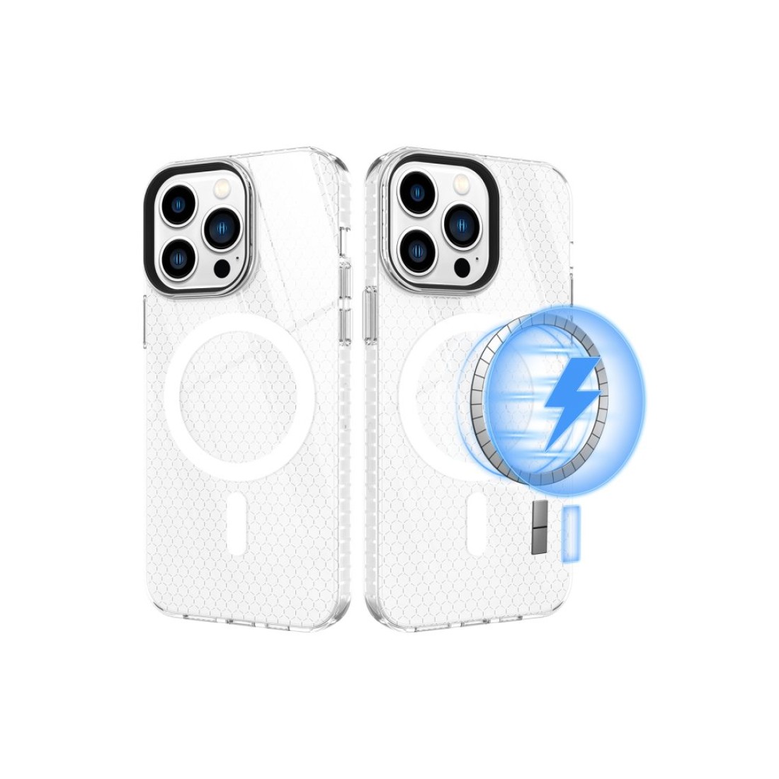  iPhone 13 Pro Max Kılıf Beta Magneticsafe Silikon - Şeffaf