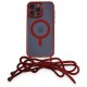 iPhone 14 Pro Kılıf Divo Lazer Askılı Magsafe Kapak - Kırmızı iPhone 14 Pro Kılıf Divo Lazer Askılı Magsafe Kapak - Kırmızı
