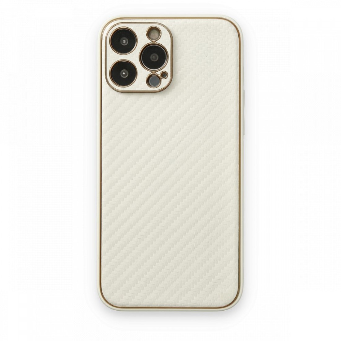  iPhone 13 Pro Max Kılıf Coco Karbon Silikon - Beyaz
