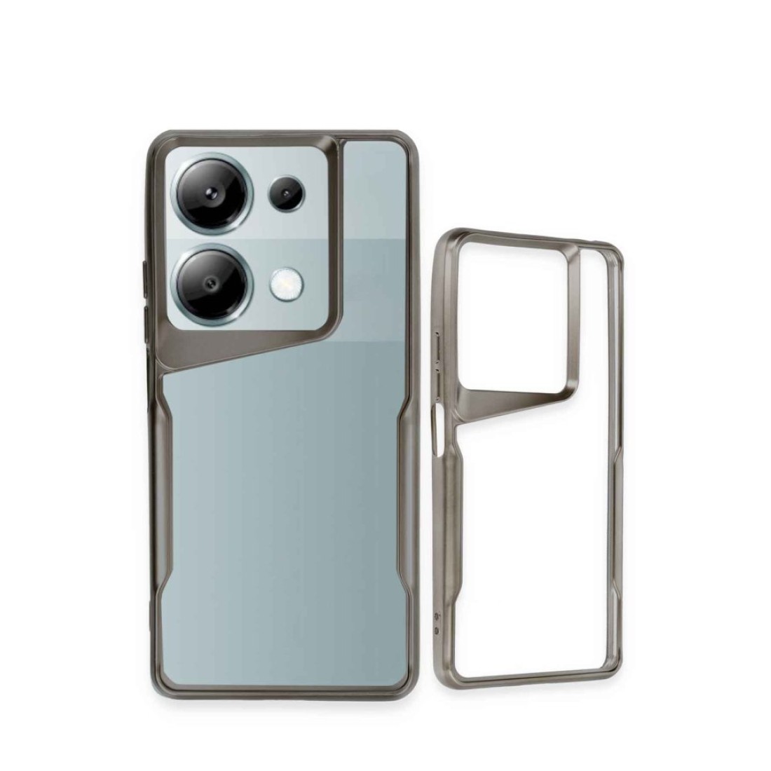  Xiaomi Poco M6 Pro 4G Kılıf Boyi Silikon Kapak - Siyah