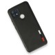  Oppo A15S Kılıf Loop Deri Silikon - Siyah