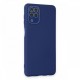 Samsung Galaxy M32 Kılıf Lansman Glass Kapak - Sky Blue Samsung Galaxy M32 Kılıf Lansman Glass Kapak - Sky Blue