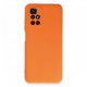Xiaomi Redmi Note 11 4G Kılıf Nano içi Kadife Silikon - Turuncu Xiaomi Redmi Note 11 4G Kılıf Nano içi Kadife Silikon - Turuncu