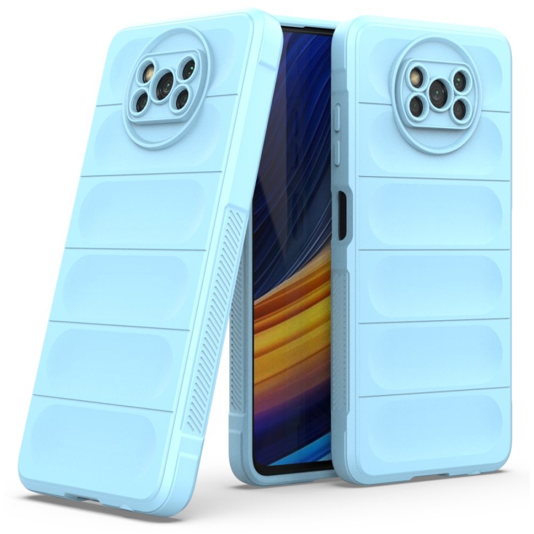  Xiaomi Pocophone X3 Pro Kılıf Optimum Silikon - Sky Blue