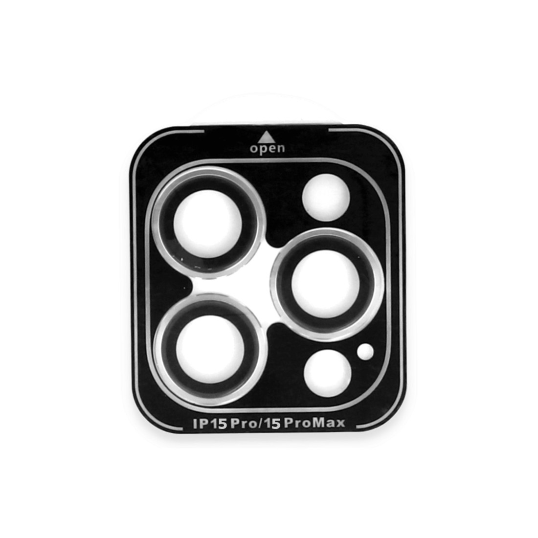 iPhone 15 Pro Max Bind Metal Kamera Lens - Gümüş iPhone 15 Pro Max Bind Metal Kamera Lens - Gümüş
