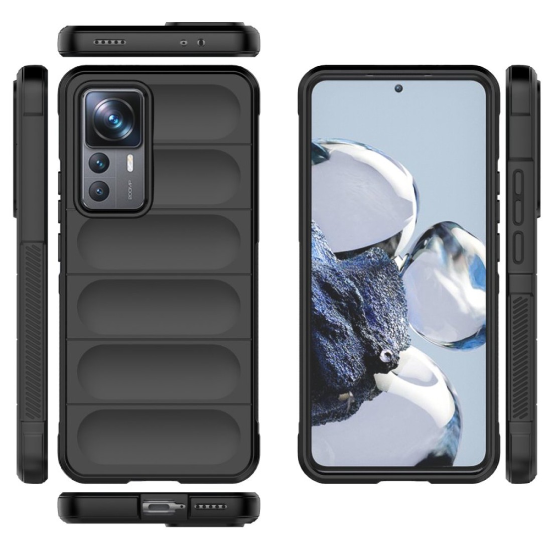 Xiaomi Mi 12T Pro Kılıf Optimum Silikon - Siyah Xiaomi Mi 12T Pro Kılıf Optimum Silikon - Siyah