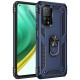  Xiaomi Mi 10T Pro Kılıf Sofya Yüzüklü Silikon Kapak - Lacivert