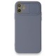 iPhone 12 Mini Kılıf Color Lens Silikon - Gri