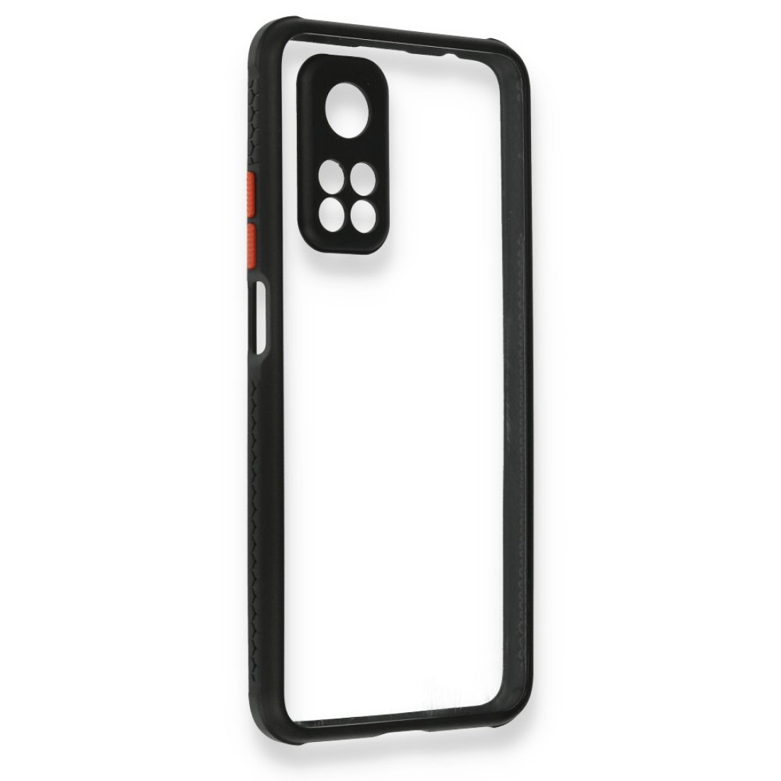 Xiaomi Mi 10T Pro Kılıf Miami Şeffaf Silikon - Siyah