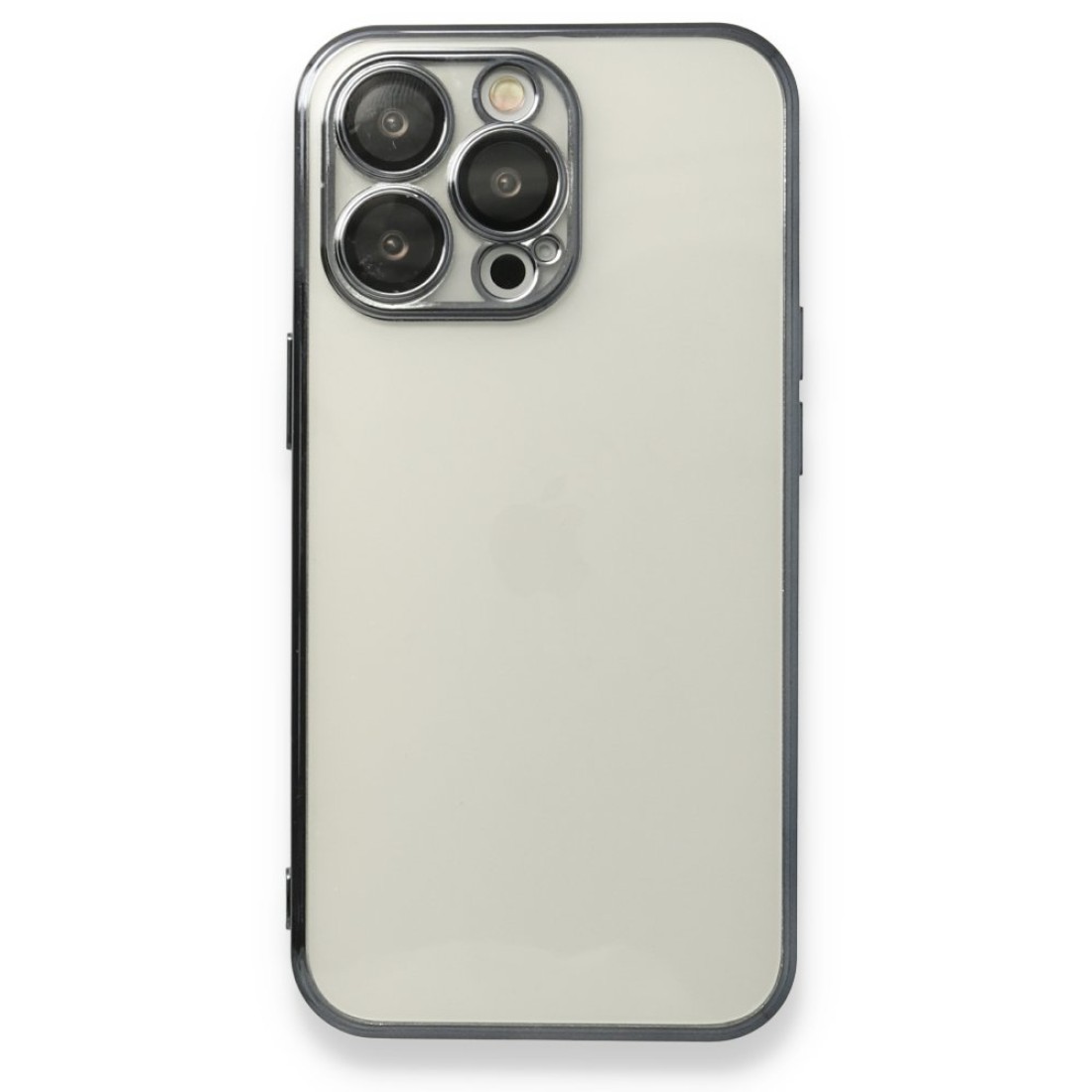 iPhone 13 Pro Max Kılıf Razer Lensli Silikon - Siyah