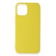 iPhone 12 Kılıf First Silikon - Sarı iPhone 12 Kılıf First Silikon - Sarı