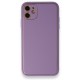 iPhone 12 Kılıf Coco Deri Silikon Kapak - Lila iPhone 12 Kılıf Coco Deri Silikon Kapak - Lila