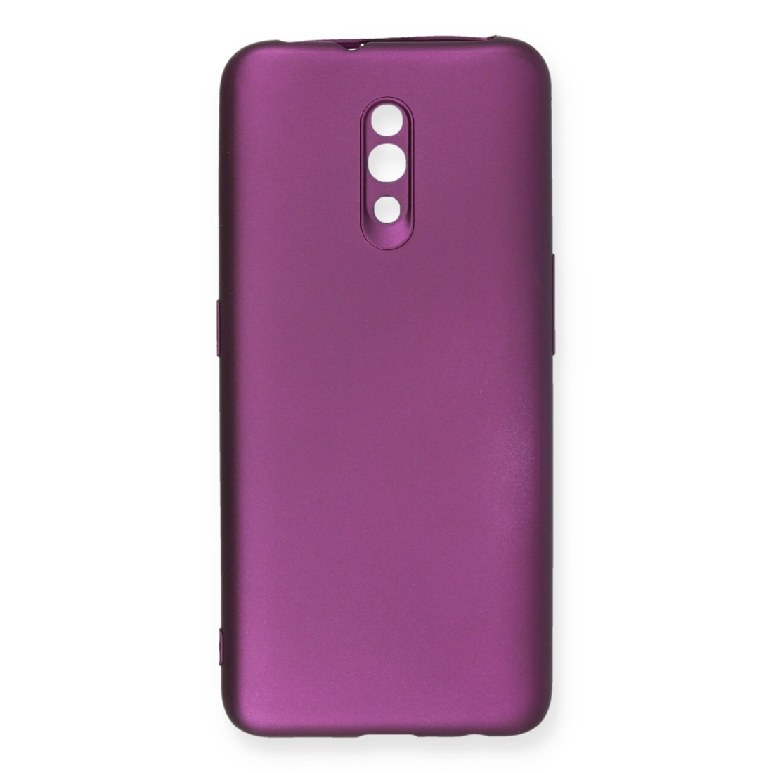 Oppo Reno Kılıf First Silikon - Mürdüm