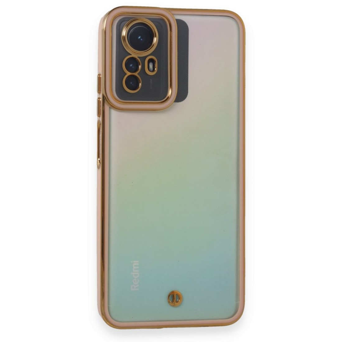  Xiaomi Redmi Note 12S Kılıf Liva Lens Silikon - Pudra
