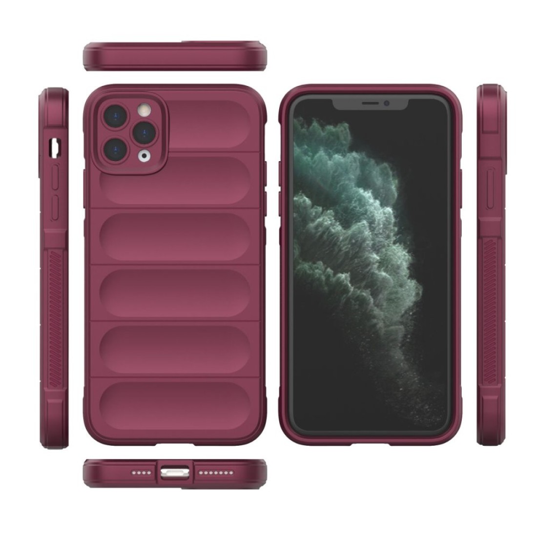  iPhone 11 Pro Kılıf Optimum Silikon - Bordo