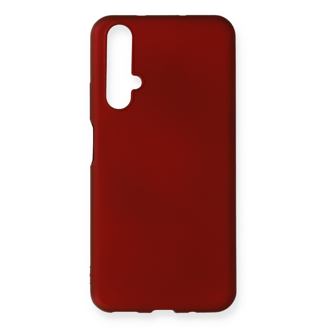  Huawei Nova 5T Kılıf First Silikon - Bordo