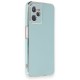  Realme C35 Kılıf Volet Silikon - Açık Yeşil