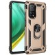  Xiaomi Mi 10T Pro Kılıf Sofya Yüzüklü Silikon Kapak - Gold