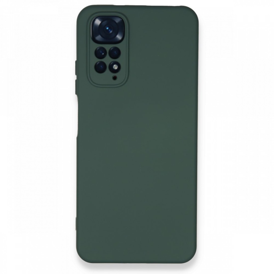  Xiaomi Redmi Note 11 Kılıf Nano içi Kadife Silikon - Koyu Yeşil