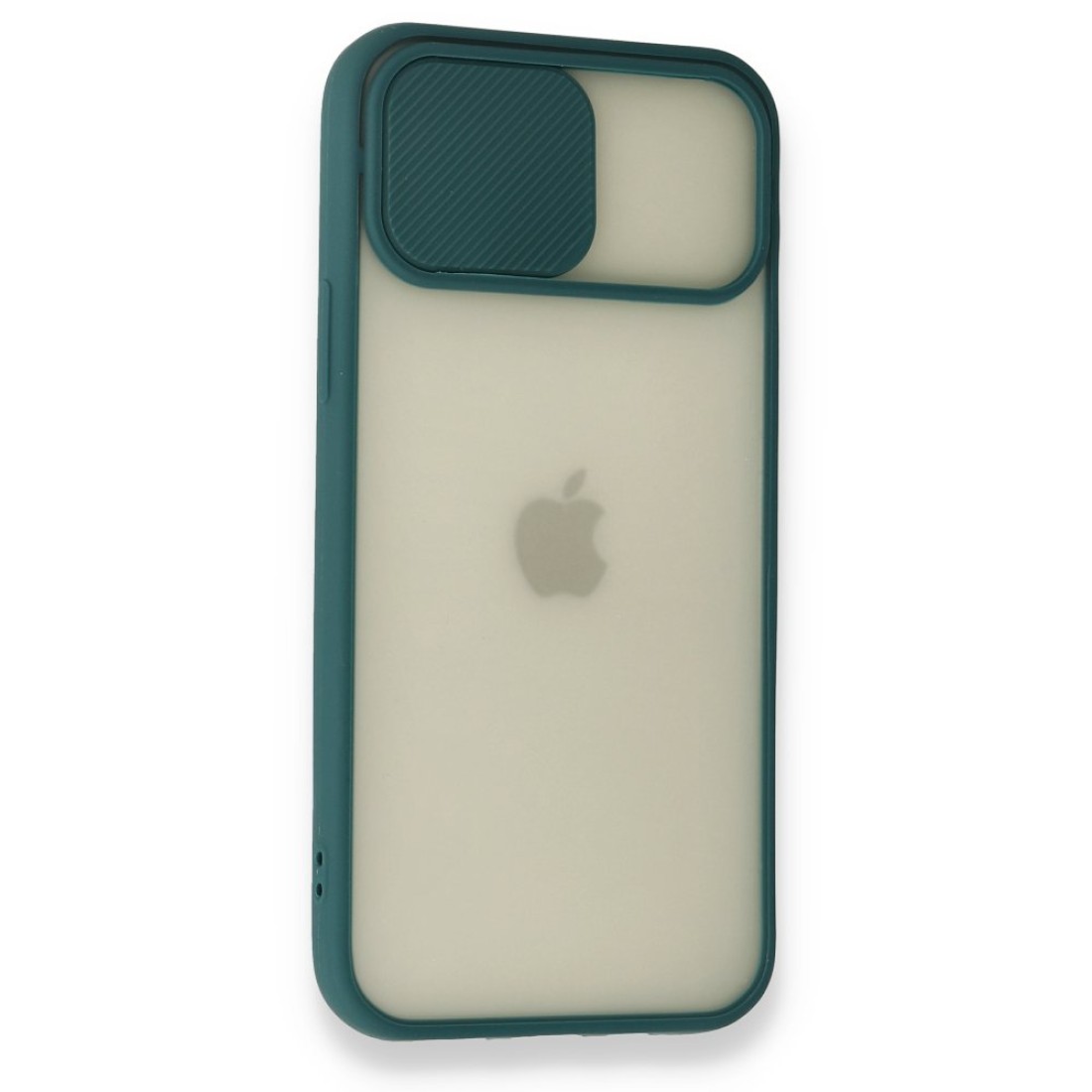 iPhone 12 Pro Kılıf Palm Buzlu Kamera Sürgülü Silikon - Yeşil iPhone 12 Pro Kılıf Palm Buzlu Kamera Sürgülü Silikon - Yeşil