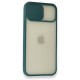 iPhone 12 Pro Kılıf Palm Buzlu Kamera Sürgülü Silikon - Yeşil iPhone 12 Pro Kılıf Palm Buzlu Kamera Sürgülü Silikon - Yeşil
