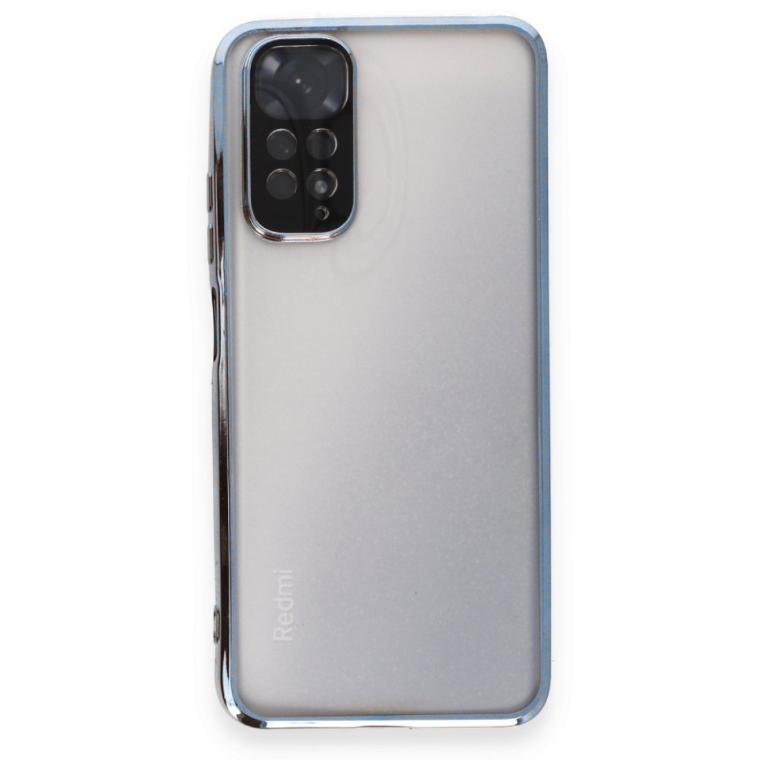  Xiaomi Redmi Note 12S Kılıf Razer Lensli Silikon - Açık Mavi