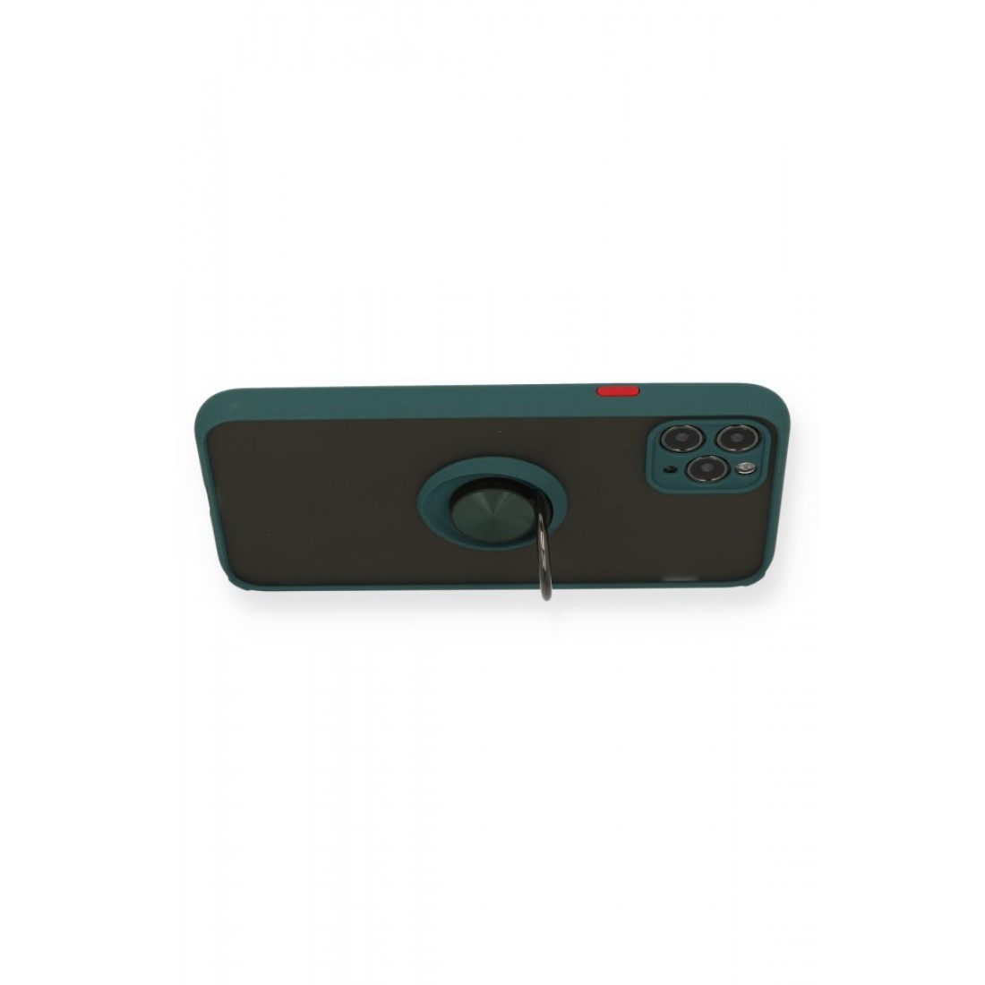 iPhone 11 Pro Kılıf Montreal Yüzüklü Silikon Kapak - Yeşil iPhone 11 Pro Kılıf Montreal Yüzüklü Silikon Kapak - Yeşil