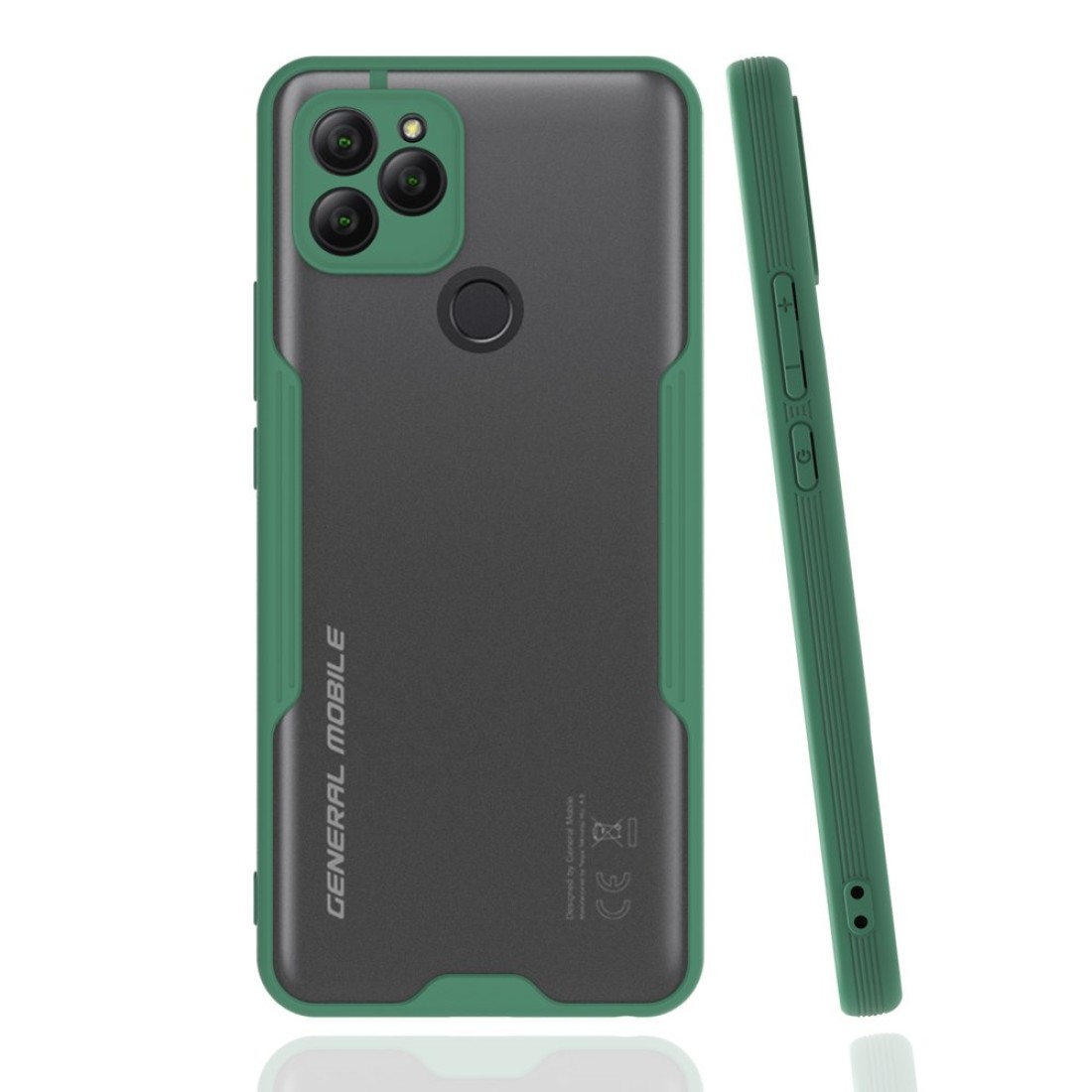  General Mobile GM 21 Kılıf Platin Silikon - Yeşil