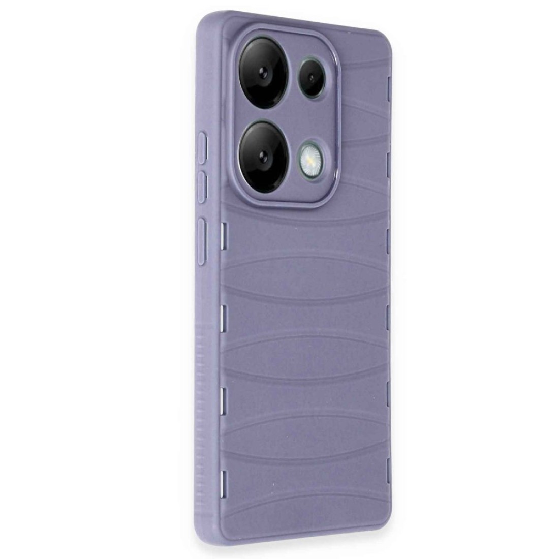  Xiaomi Poco M6 Pro 4G Kılıf Bibercas Silikon Kapak - Lila