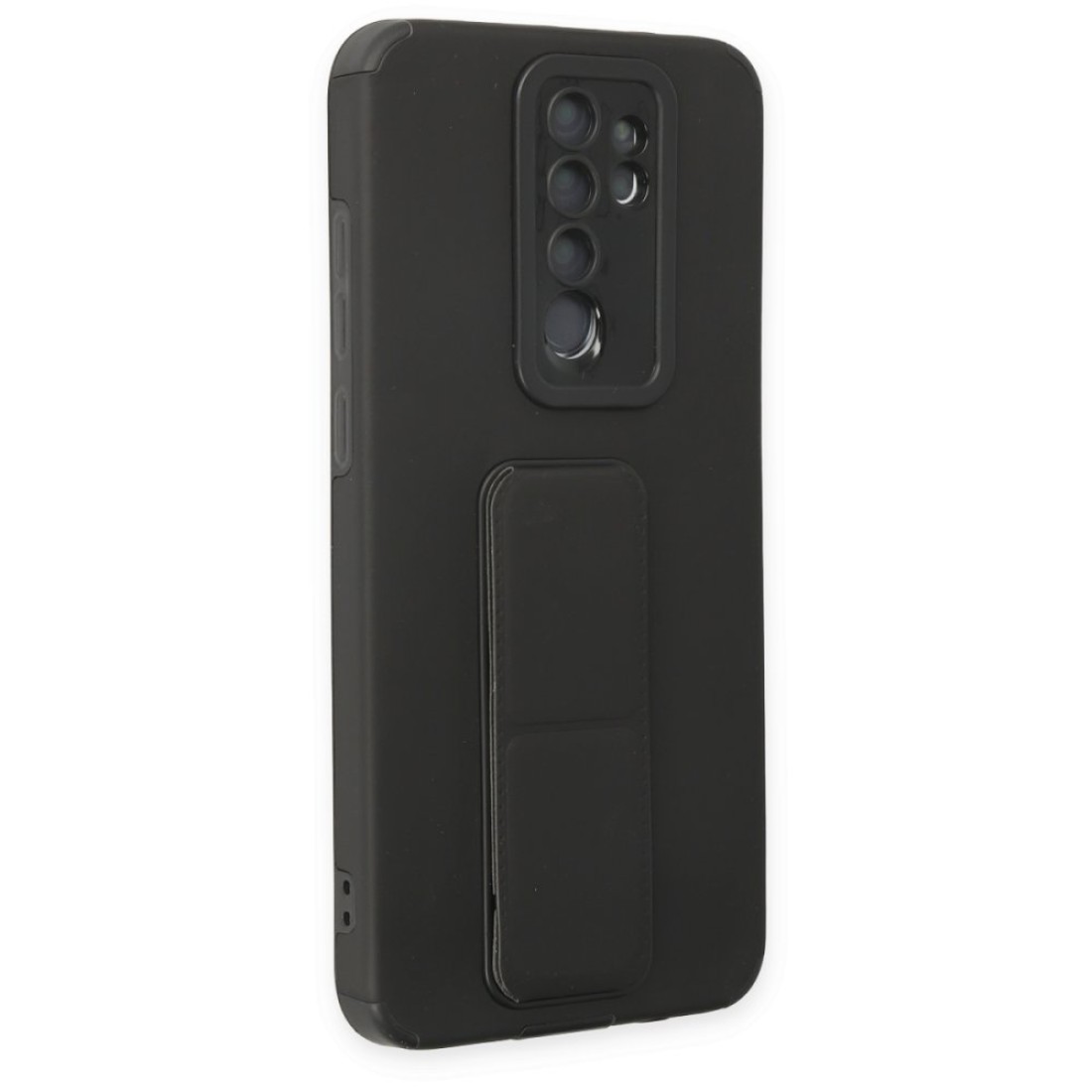  Xiaomi Redmi Note 8 Pro Kılıf Mega Standlı Silikon - Siyah