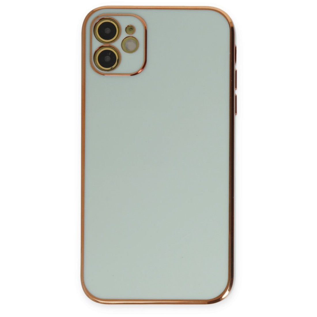 iPhone 12 Kılıf Volet Silikon - Açık Yeşil iPhone 12 Kılıf Volet Silikon - Açık Yeşil