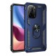  Xiaomi Redmi K40 Kılıf Sofya Yüzüklü Silikon Kapak - Lacivert