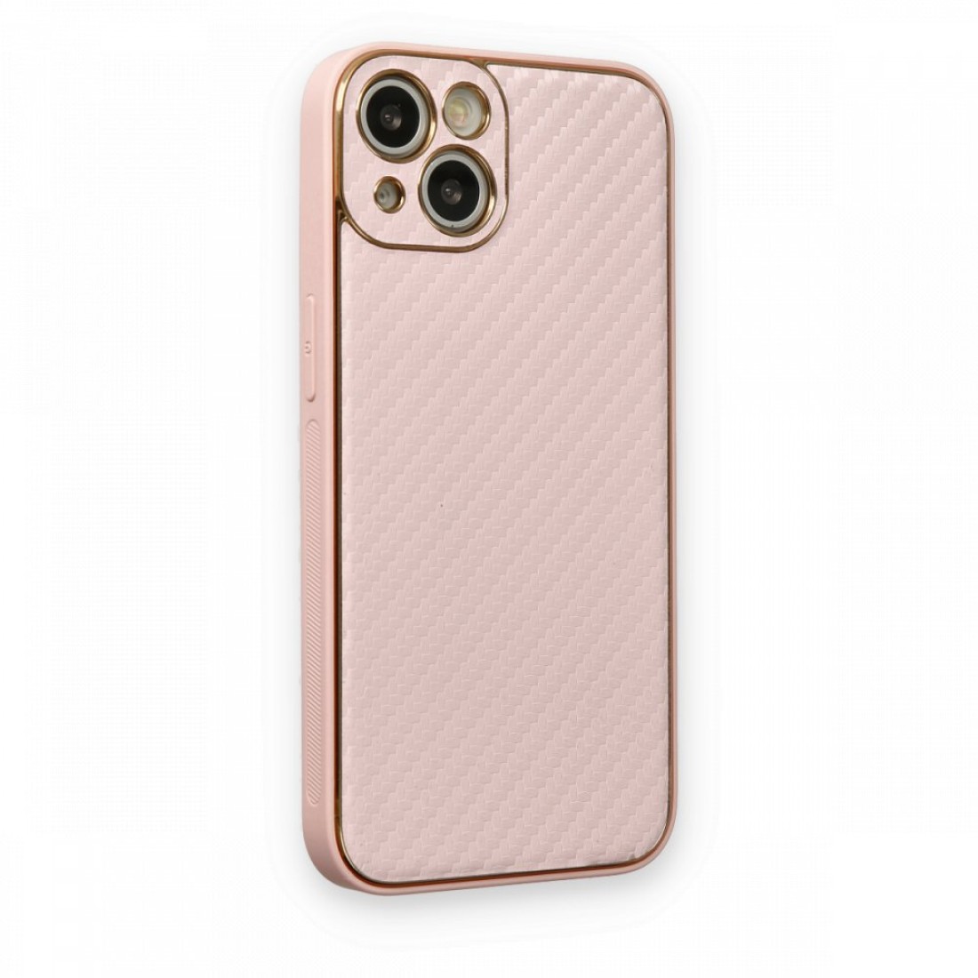  iPhone 13 Kılıf Coco Karbon Silikon - Pembe
