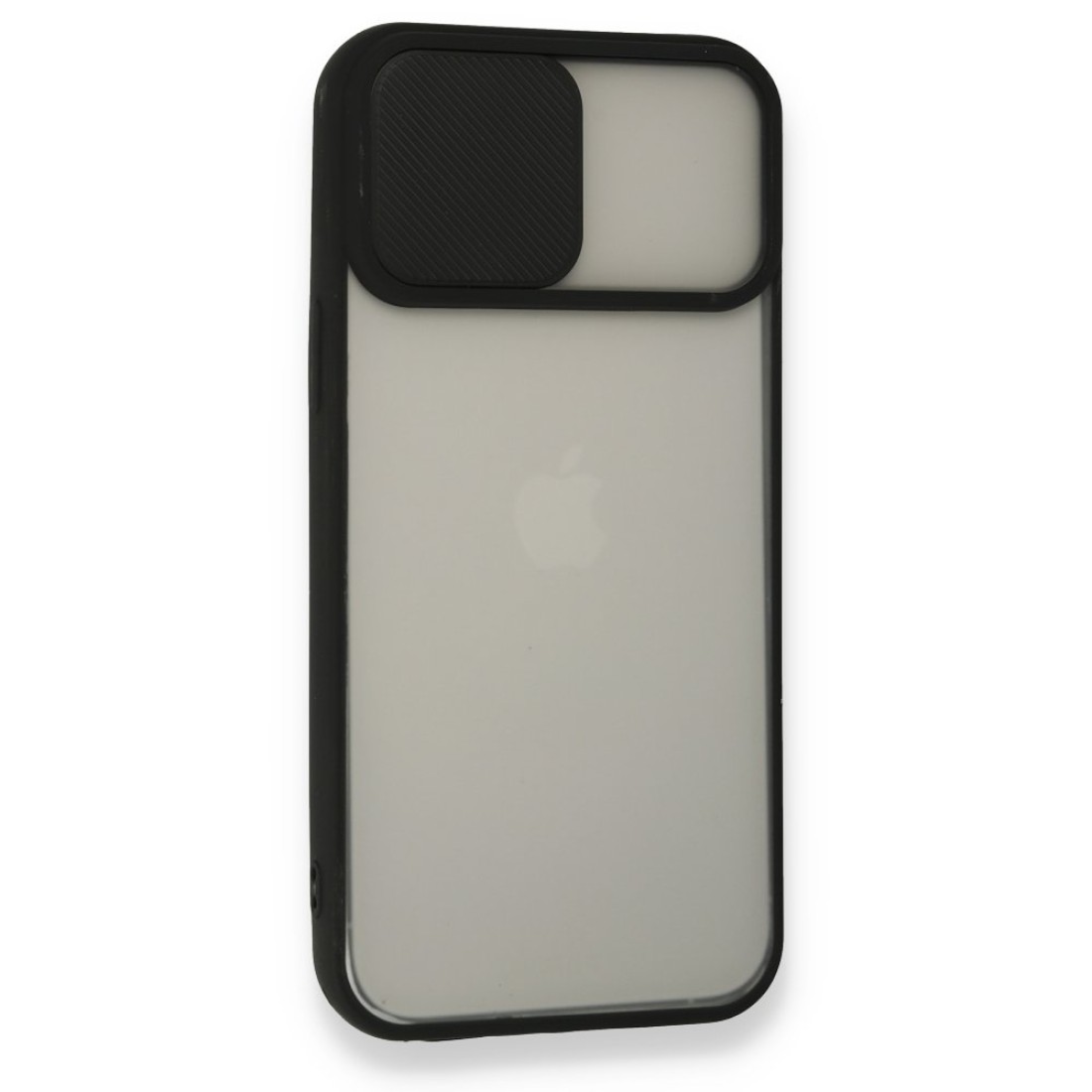  iPhone 13 Pro Max Kılıf Palm Buzlu Kamera Sürgülü Silikon - Siyah