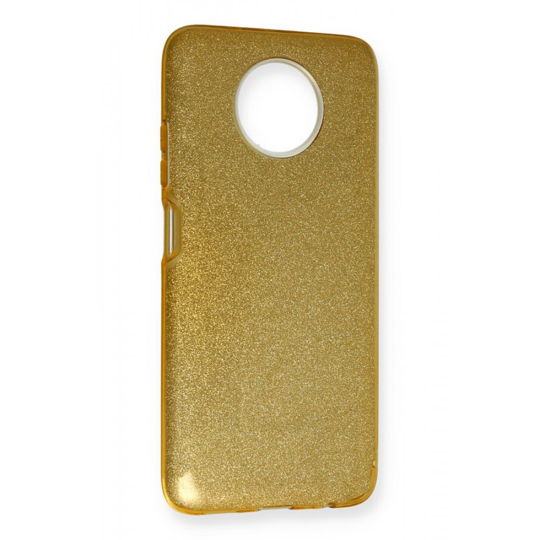 Xiaomi Redmi Note 9 5G Kılıf Simli Katmanlı Silikon - Gold Xiaomi Redmi Note 9 5G Kılıf Simli Katmanlı Silikon - Gold